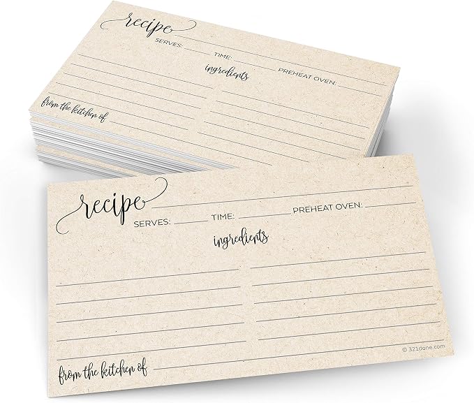 321Done Recipe Cards by 321Done