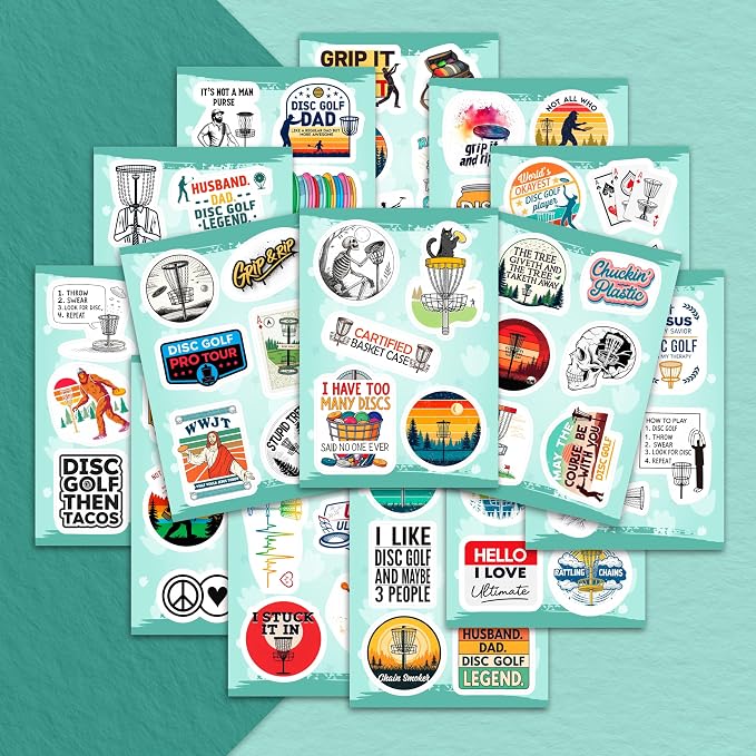 100Pcs Disc Golf Stickers Decals - Image 7