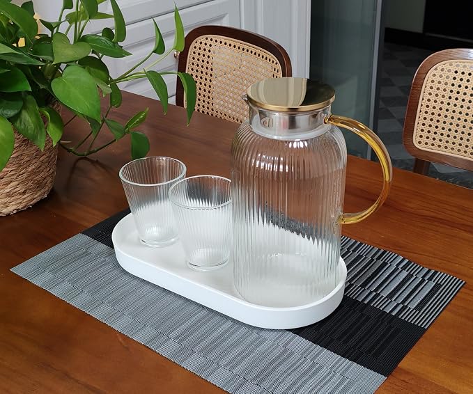 White Small Tray, Oval Tray, Countertop Organizer | - Image 5