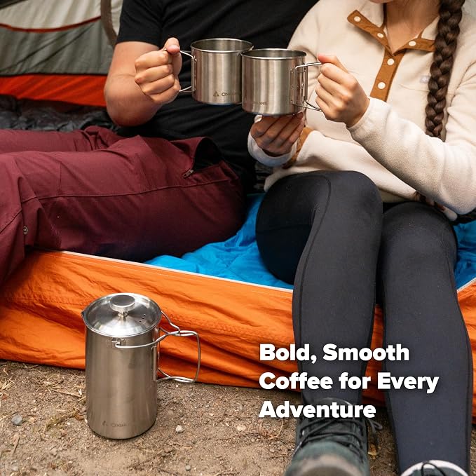 Coghlan's Stainless Steel French Press Coffee Maker – 4-Cup, Campfire & - Image 4