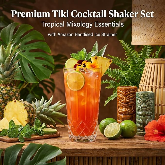 Cut Crystal Glass Cocktail Shaker - 15oz Lead-Free Crystal Shaker - Premium - Image 8