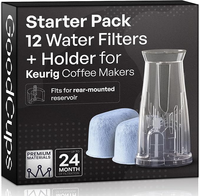 Water Filter Holder and 12 Water Filters by GoodCups
