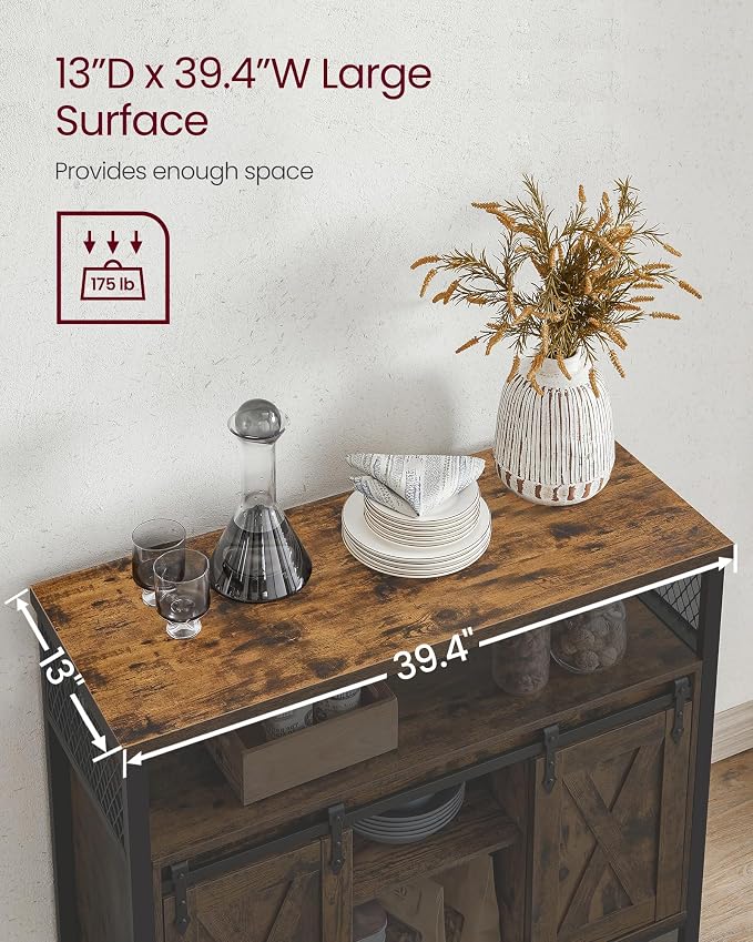 VASAGLE Buffet Cabinet, Coffee Bar Storage Cabinet, Sideboard - Image 9