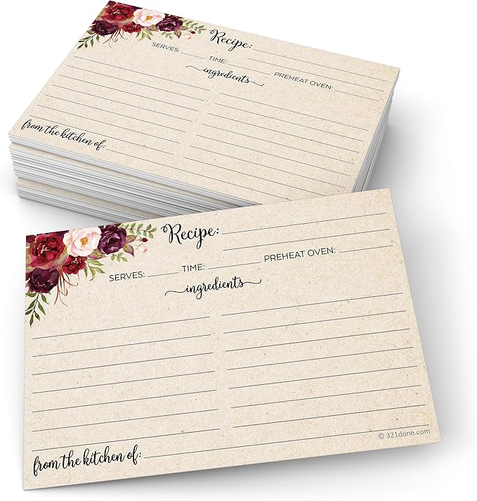 321Done Recipe Cards by 321Done