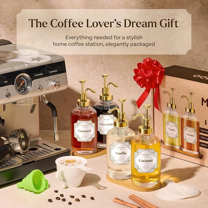 Glass Coffee Syrup Dispenser for Coffee Bar - Image 4