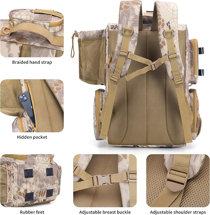 Rabjen Fishing Tackle Backpack - Image 4