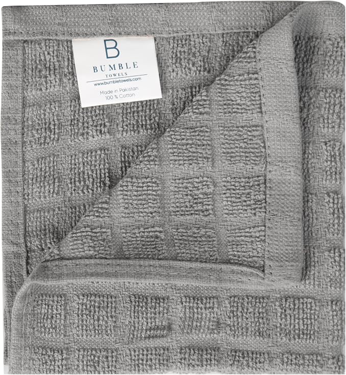 Bumble Dish Cloths | 12" x 12" | 100% Cotton Kitchen Towels | 406 GSM | Soft - Image 6