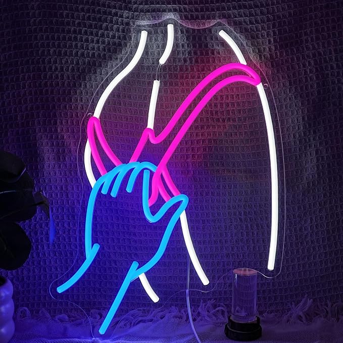 Lady Neon Sign for Wall Decor Beauty Miss Led Light Up Sign Preppy Girl Neon by Unknown