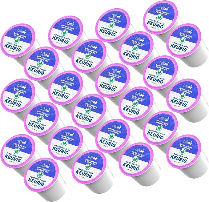 Keurig Compatible Cleaning Pods. 24 Rinse Pods Cleaner Kit. Eco Friendly by Caffenu