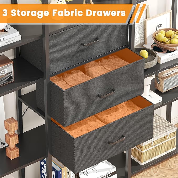 Triple Wide 6 Tiers Industrial Book shelf - Image 3