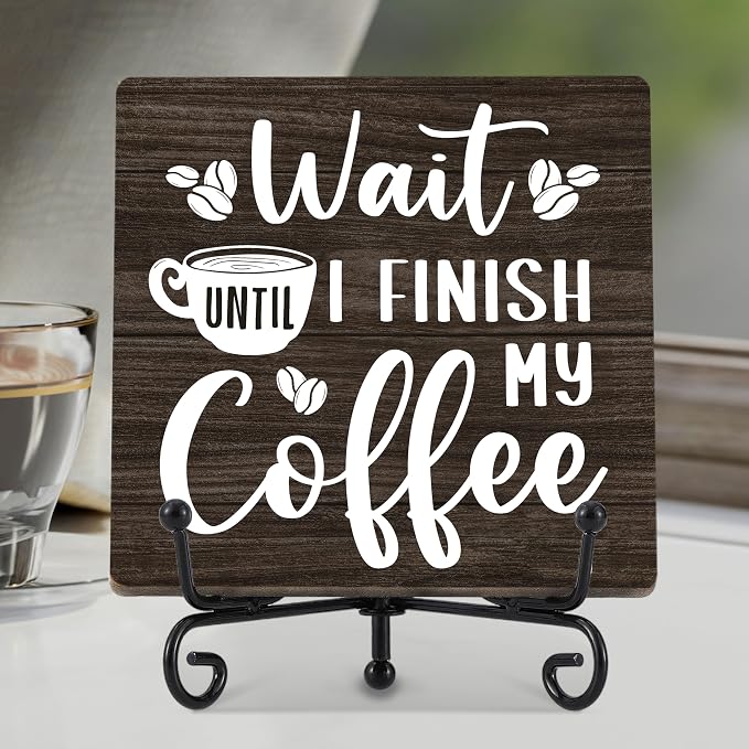 Coffee Bar Decor, Farmhouse Kitchen Table Decorations, Cafe Station Accessories by Cazhes