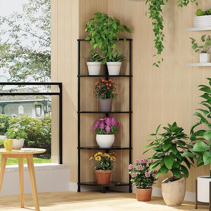 Book Shelf Corner Shelf, 5 Tier Corner Bookshelf Display - Image 7