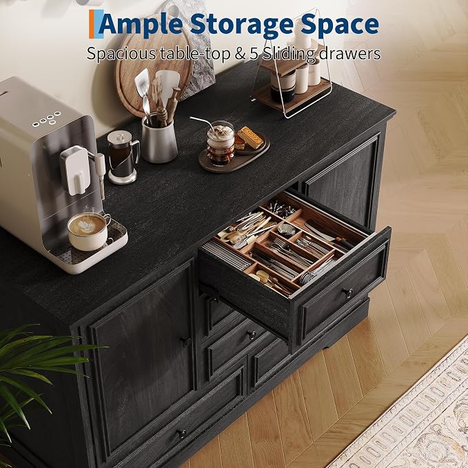 Garvee Farmhouse Sideboard Buffet Cabinet - Image 5