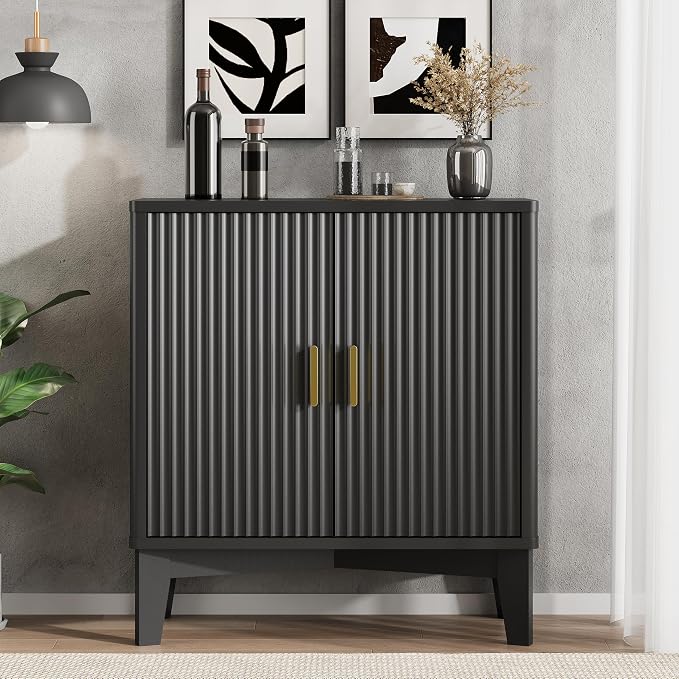 Xixini Fluted Buffet Sideboard Cabinet - Image 3