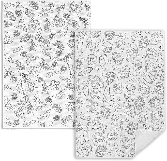 Bread Kitchen Towels, Gifts for Sourdough Bakers Dish Tea Towels, Trendy French by Fitie