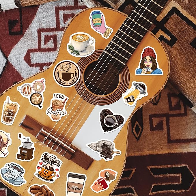 WAKEMOODEI 200PCS Coffee Stickers - Image 7