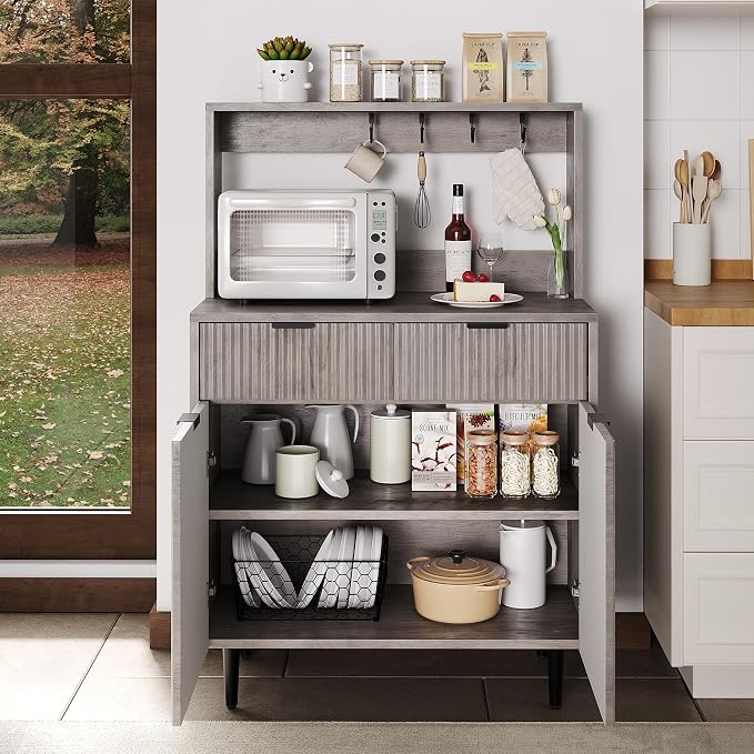 GarveeHome Fluted Sideboard Buffet Cabinet - Image 3