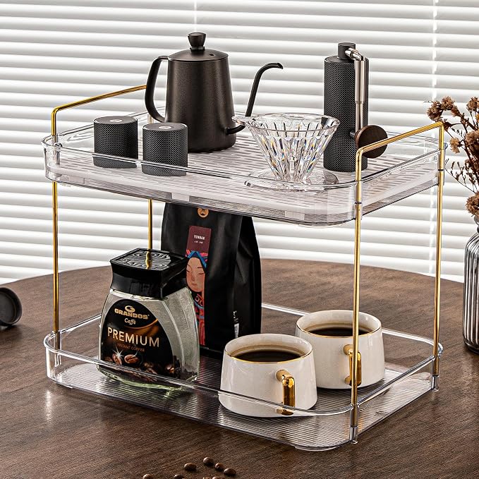 Coffee Bar Accessories, Station Organizers, Large Capacity Storage by YCIADONE