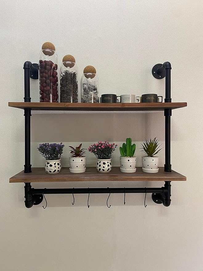 ROGMARS Industrial Pipe Shelving Bathroom Shelves - Image 6