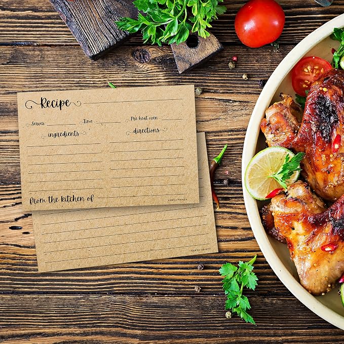 HerZii Prints Double Sided Recipe Cards 3x5 Inches - Image 3