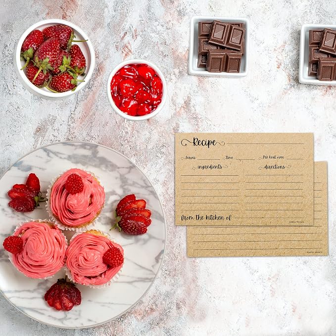 HerZii Prints Double Sided Recipe Cards 3x5 Inches - Image 5