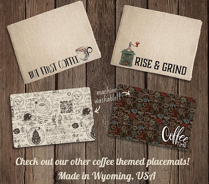 Chalkboard Style Placemat for your Coffee Maker or Espresso Machine - Image 4