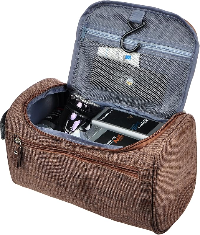 Vercord Mens Toiletry Bag Wash Travel Small Shaving Dop Kit Shower Bathroom - Image 2