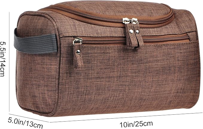 Vercord Mens Toiletry Bag Wash Travel Small Shaving Dop Kit Shower Bathroom - Image 3