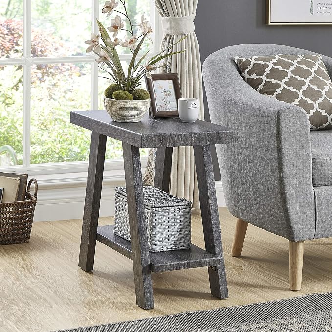 Contemporary Gray Side Table by Noeko