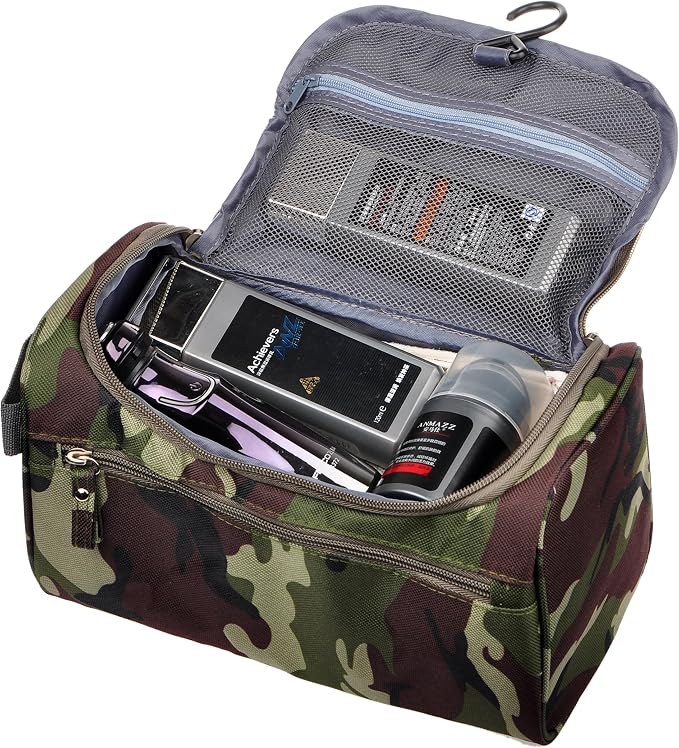 Vercord Mens Toiletry Bag Wash Travel Small Shaving Dop Kit Shower Bathroom - Image 2