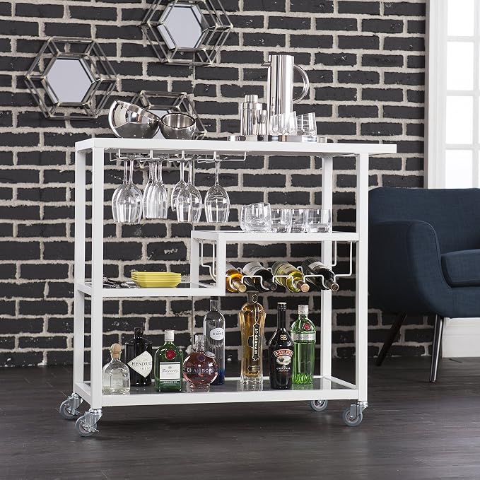 Holly & Martin Zephs Bar Cart White - Image 7